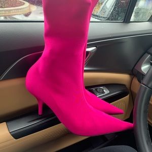 Balenciaga Fuchsia Ankle booties
